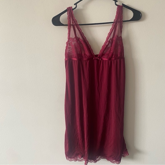 Y2K Victoria’s Secret Very Sexy Collection Satin Lace Trim V Neck Low Back Slip - Picture 5 of 12